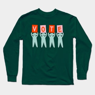 Bark The Vote - The Peach Fuzz Long Sleeve T-Shirt